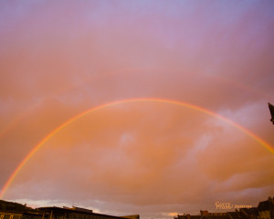 Rainbow above Edinburgh, 3:4 version
