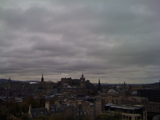 High above Edinburgh